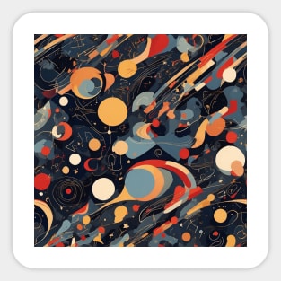 Celestial Reverie - Surreal Cosmic Art Sticker
